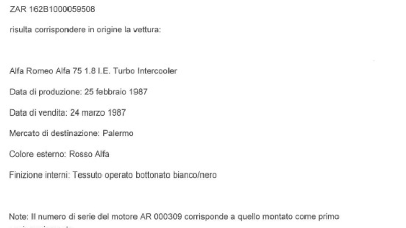 ALFA ROMEO 75 75 1.8i turbo Evoluzione - Cozzi